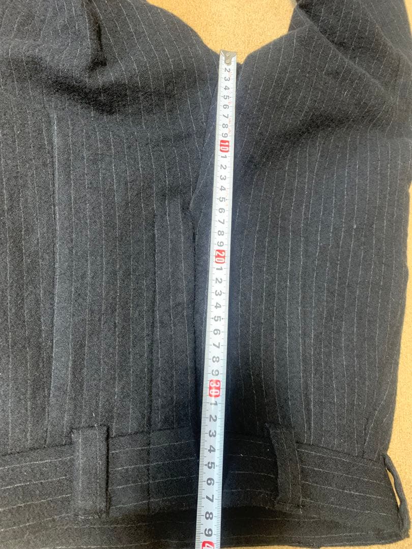 DEVOA サルエル　ストライプ　リブパンツ