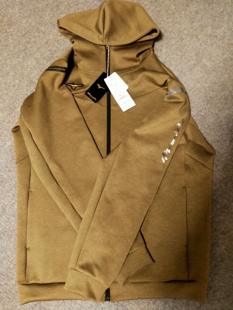 ミズノプロ 新品未使用 フルジップジャケットとパンツセット ベージュ XO