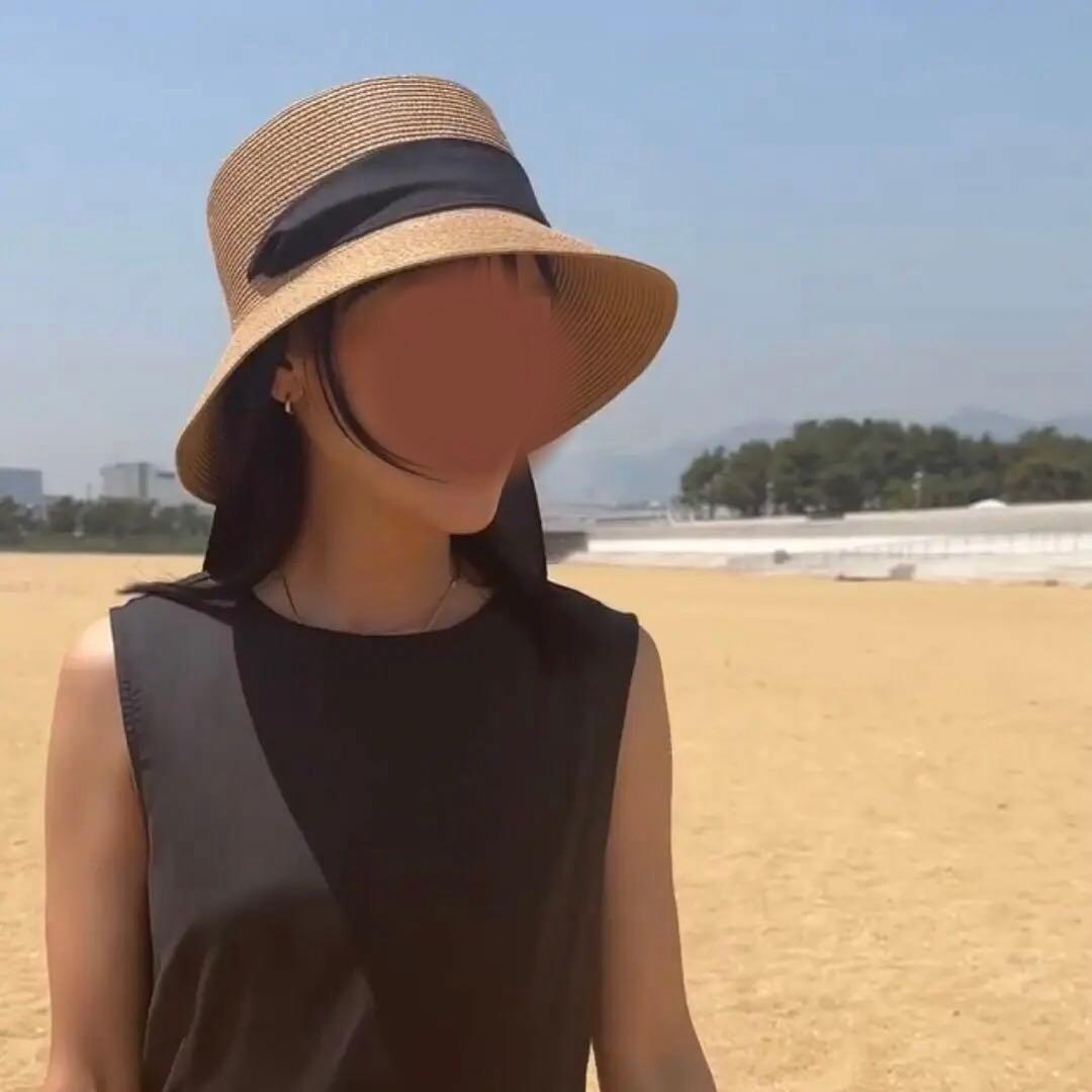 LIEN リボンストローハット　未使用