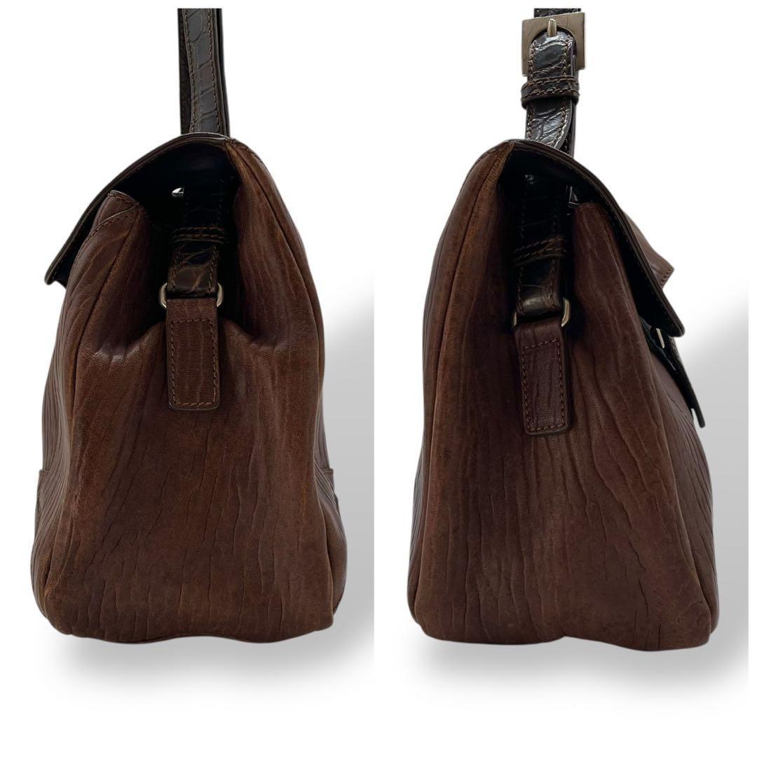 マウロゴヴェルナ ハンドバッグ トートバッグ レザー クロコ アザラシ 肩掛け