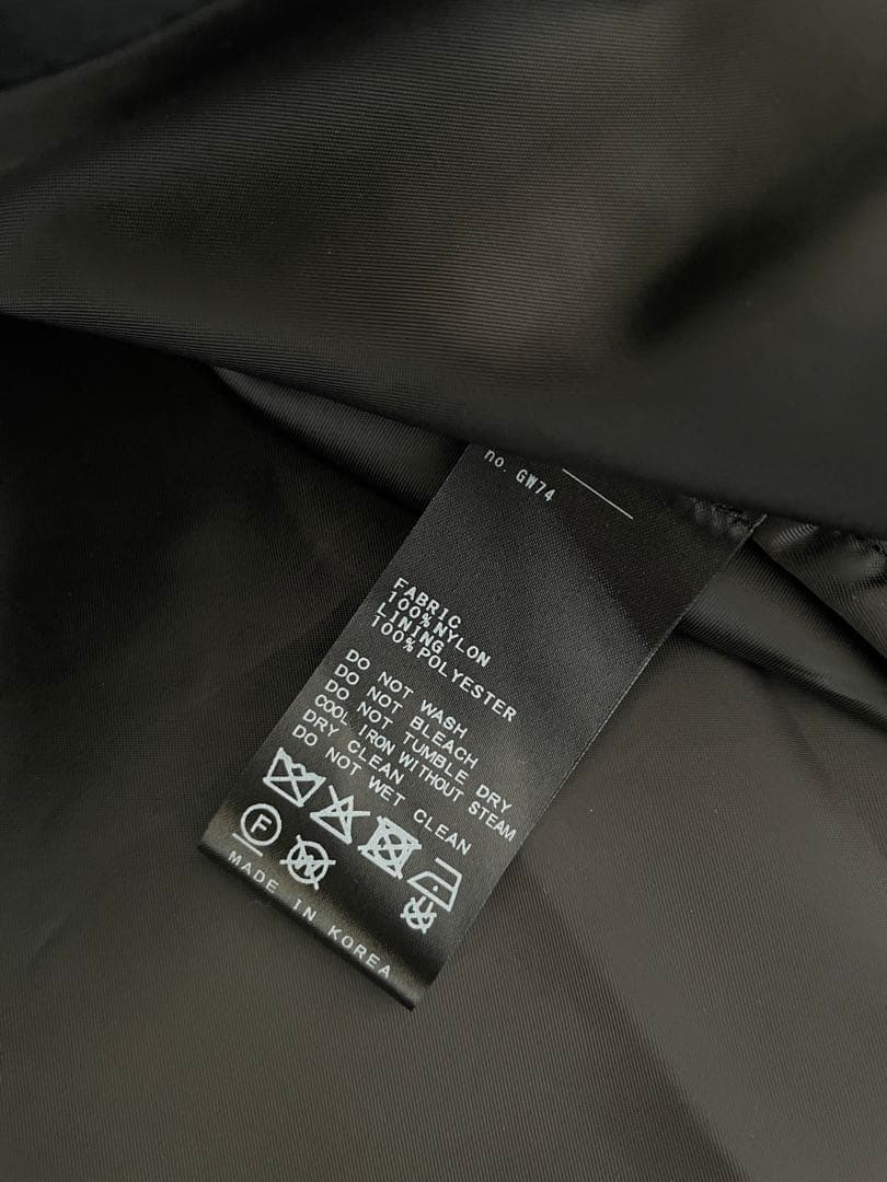 LIBERADD/リベラド　ZIP LONG ブルゾン　ブラック