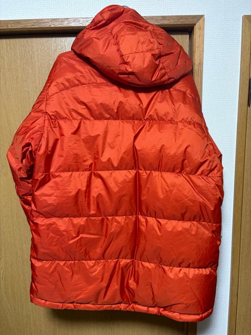美品モンベル800FP GOREパーマフロストダウンパーカXL オレンジ