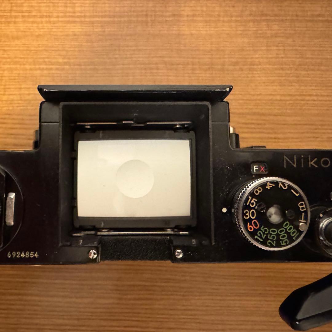 【整備品】Nikon F ブラック　アイレベル　フィルム一眼レフカメラ　ニコン