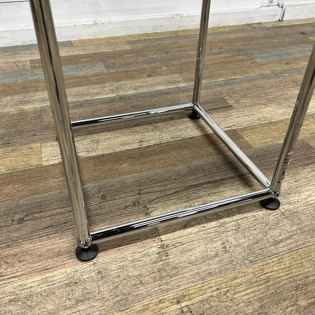 USM Haller テレフォンスタンド 電話台 W373 ガラス クローム