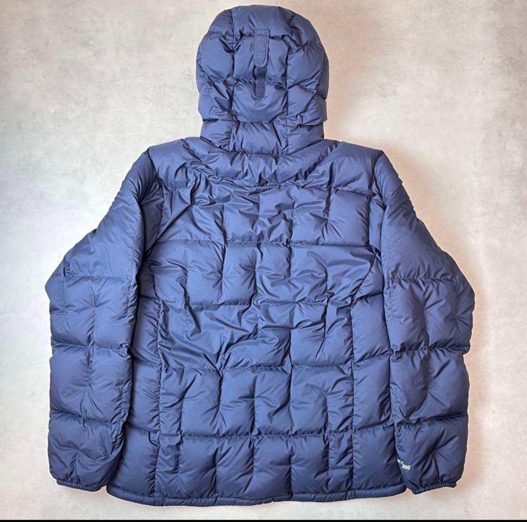 montbell フード付きダウンジャケット ネイビー