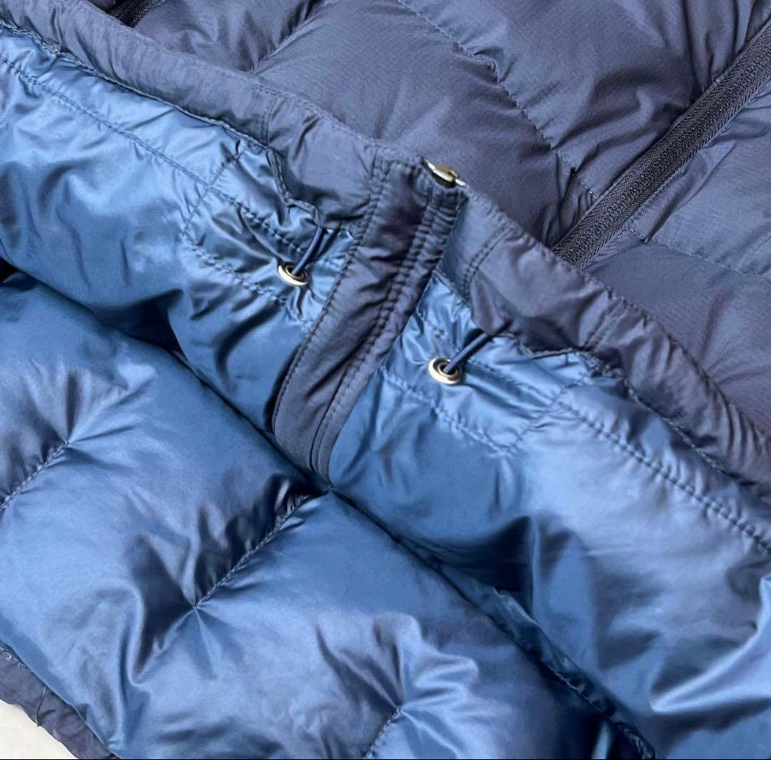 montbell フード付きダウンジャケット ネイビー