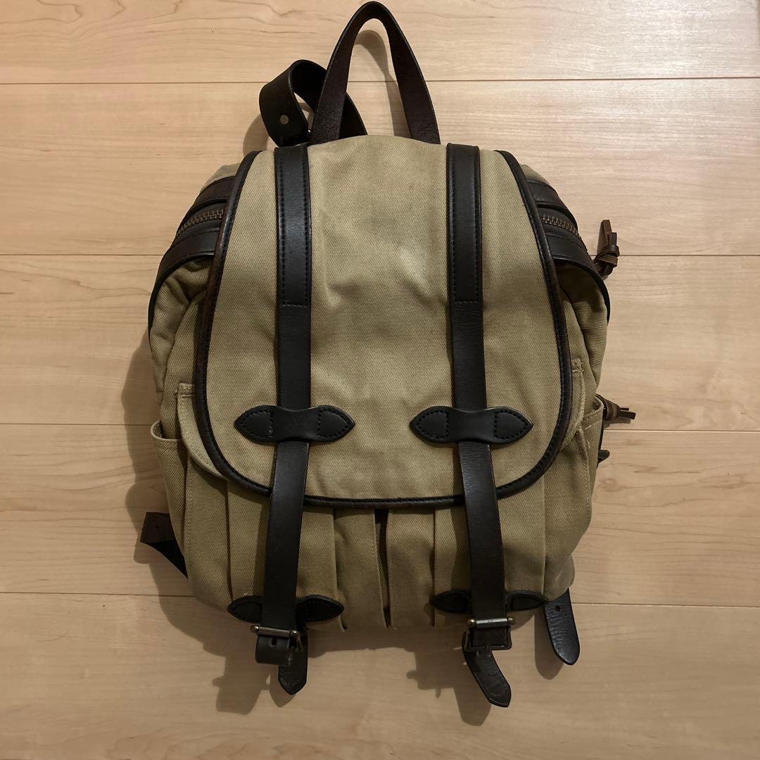 FILSON タン コットンツイル　レザー フィルソン　リュック