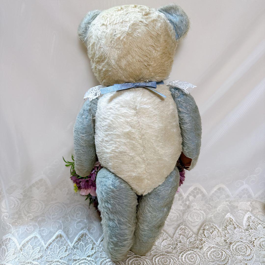 チャーリー 様　❤️ブルー×ホワイトのアンティークベア❤️テディベア