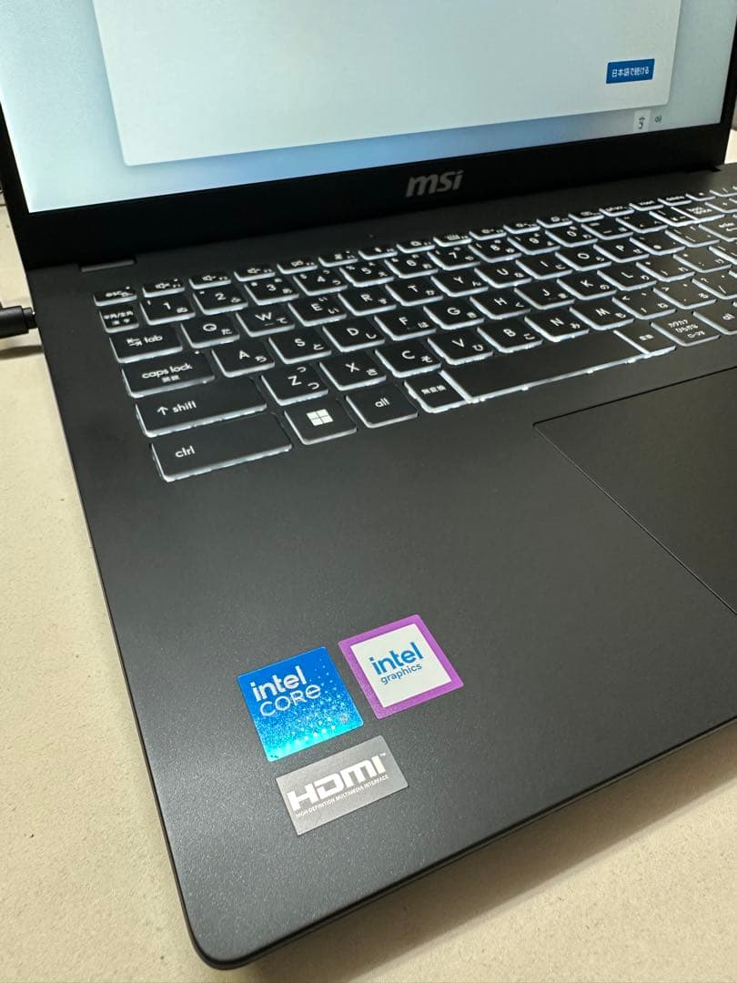 MSI Modern15 15.6型Core9 メモリ32GB SSD1TB