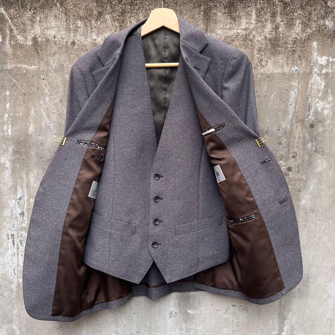 【未使用級】SUIT SELECT 3ピーススーツ 4S グレー M相当