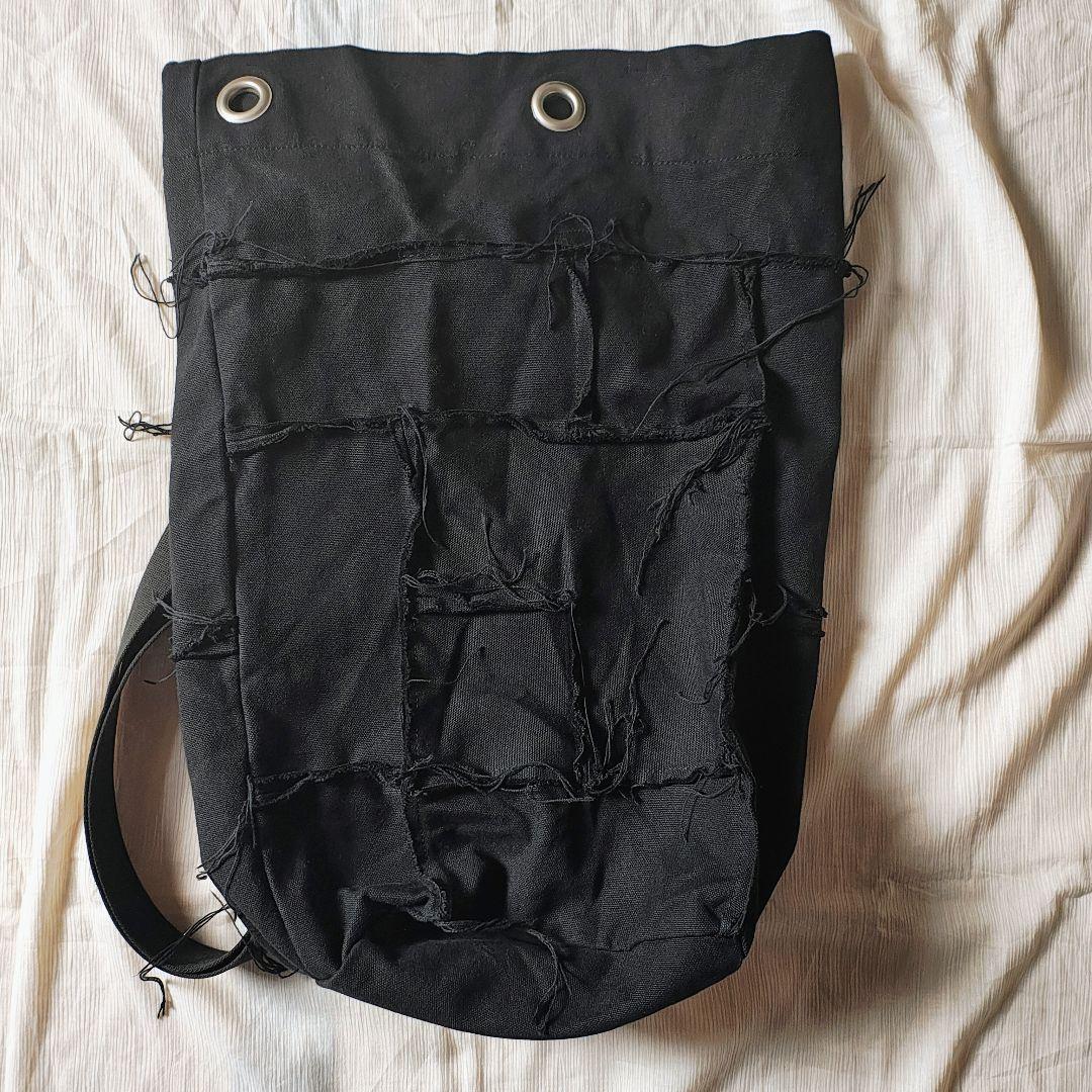 17ss ジュンヤワタナベ　ワンショルダードラムバッグ　パッチワーク　ダック地