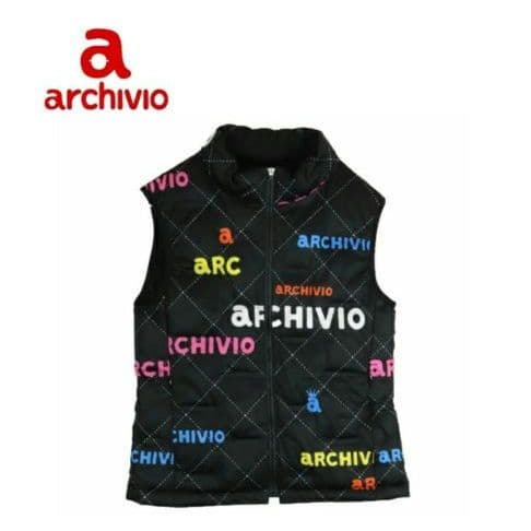 archivioセットアップ カラフルロゴ ダウンベストスカート38おまけ靴下