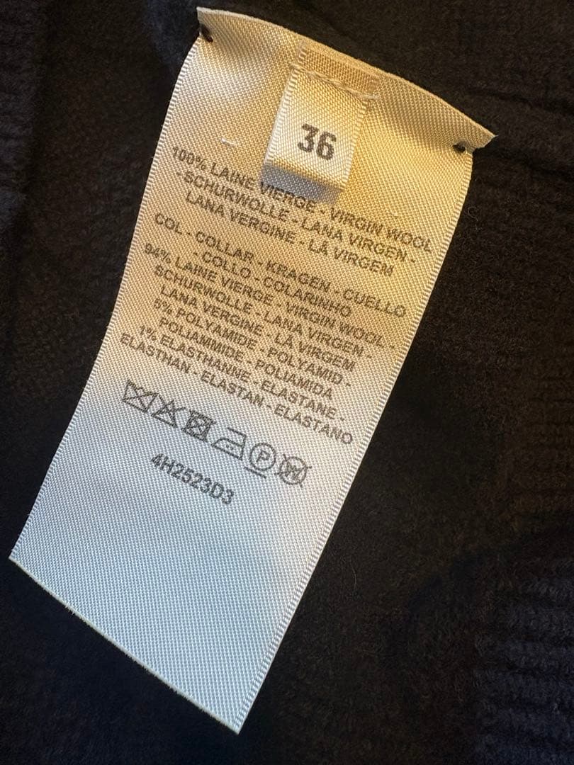 HERMES エルメス ニットワンピース 36 ブラック