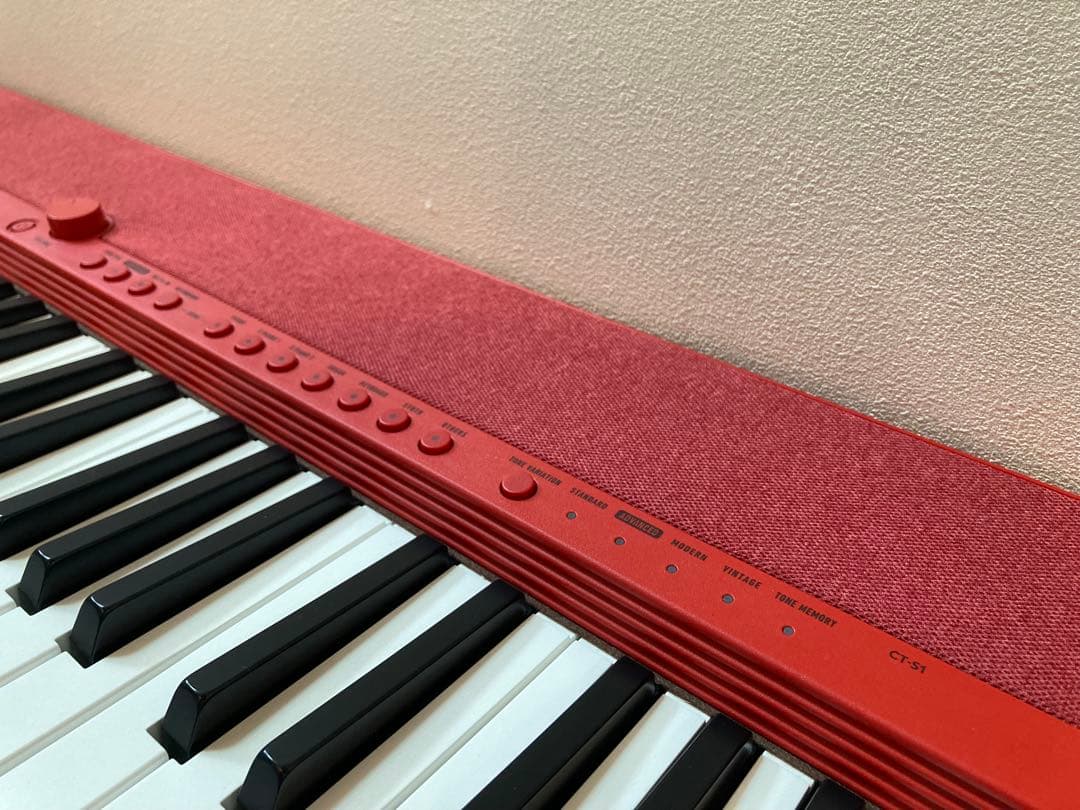 CASIO CT-S1 レッド 61鍵 電子キーボード 本体