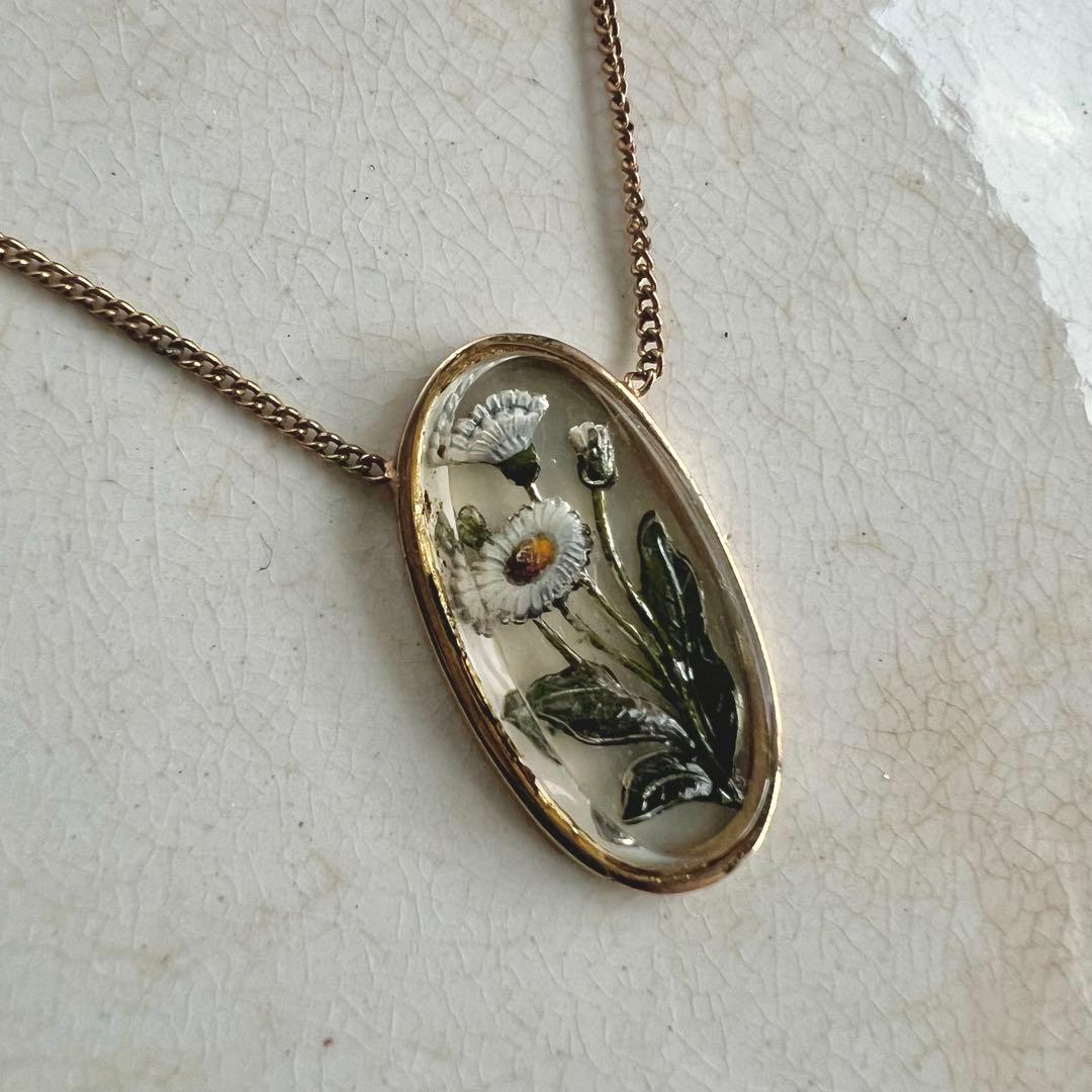 JUNCO PARIS ジュンコパリ　お花を閉じこめたペンダント