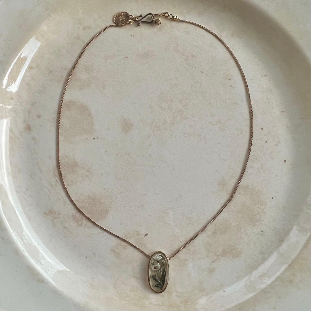 JUNCO PARIS ジュンコパリ　お花を閉じこめたペンダント