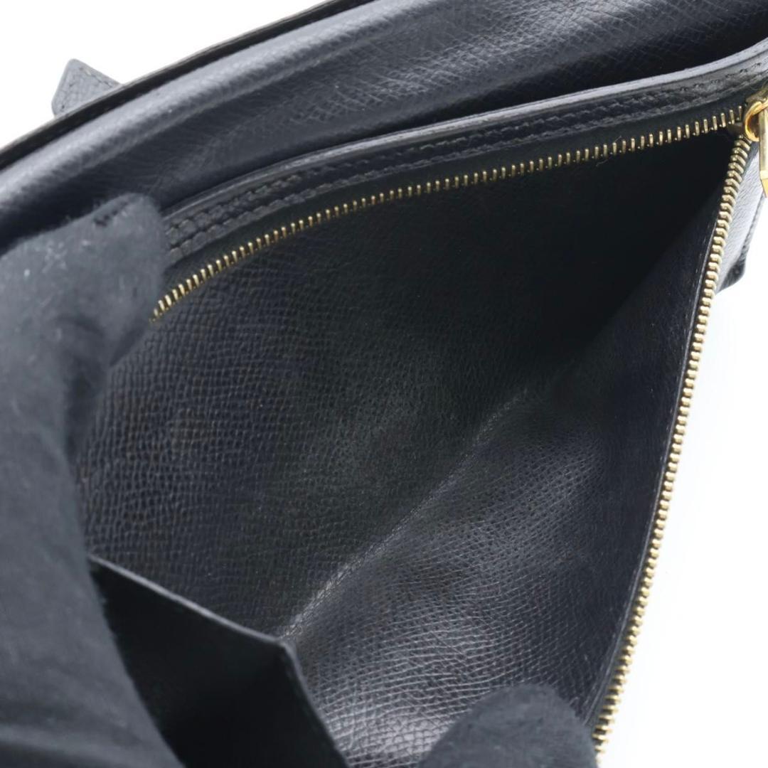 鑑定書付き【極美品】HERMES ベアンクラシック　エプソン　長財布　ブラック
