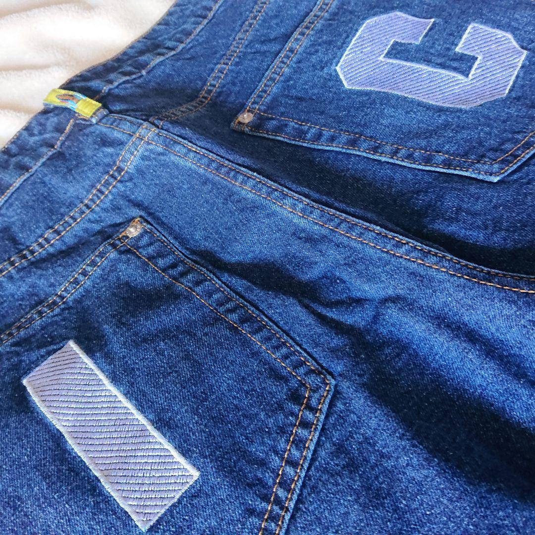 海外限定☆Icecream dog プリント デニムジーンズ ハーフパンツ