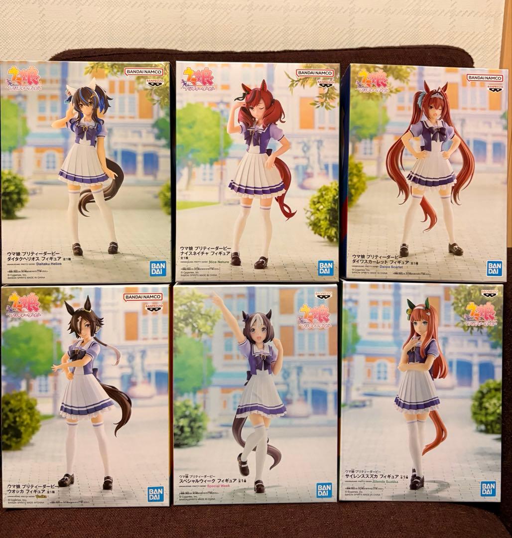 ☆未開封☆ウマ娘 プリティーダービー フィギュア 6点セット　制服Ver.