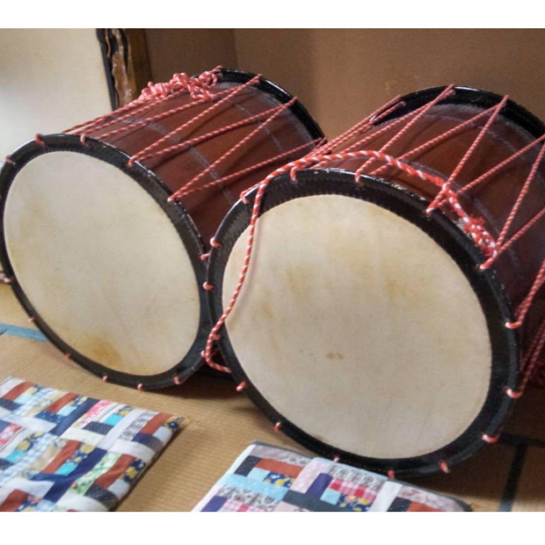 和太鼓 2個 直径 約80cm　盆踊り 夏祭り 祭り