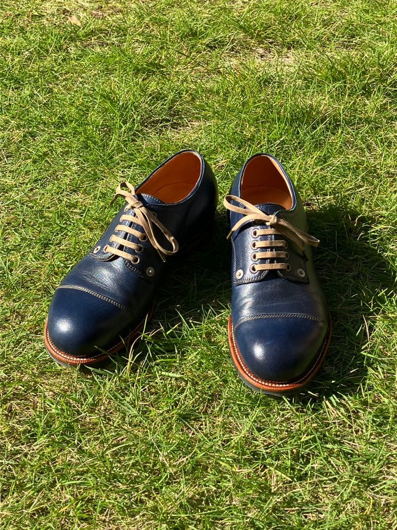 限定一足 ブヒ シューズ キッドレザー オールデン プレーントゥ レッドウイング