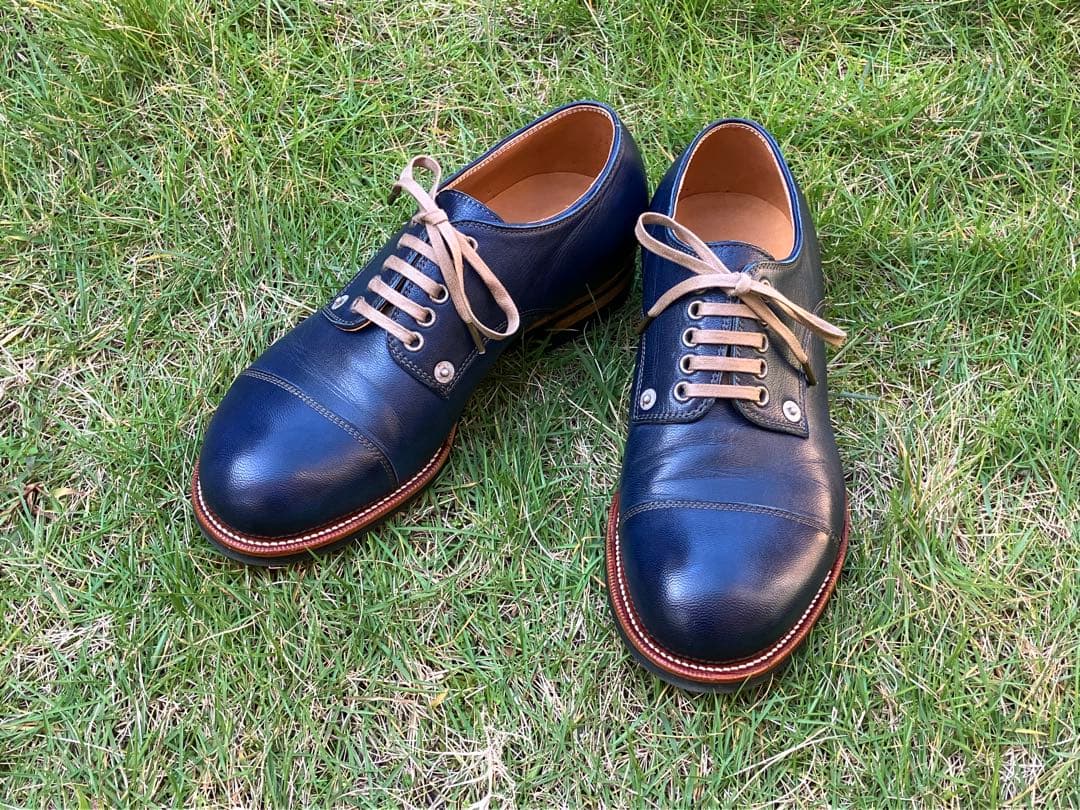 限定一足 ブヒ シューズ キッドレザー オールデン プレーントゥ レッドウイング