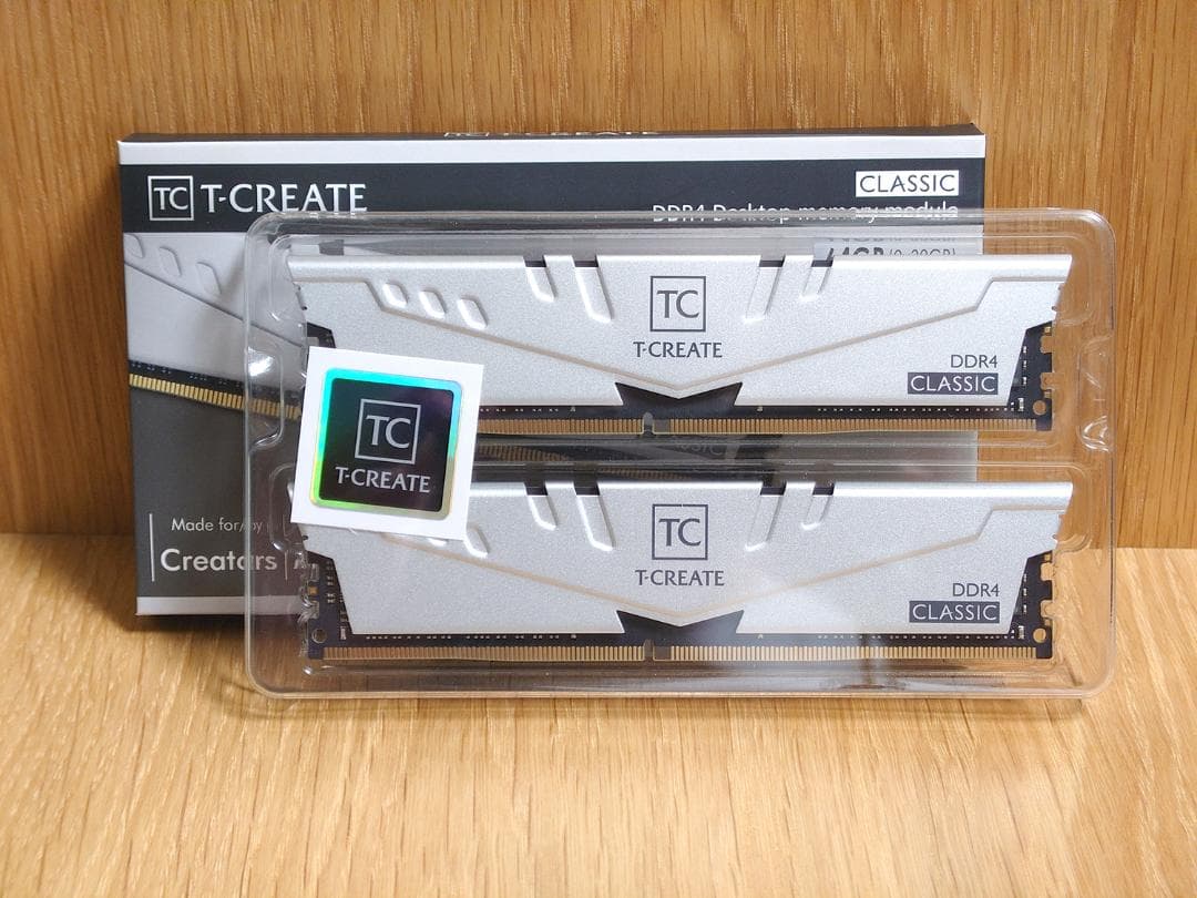TEAM T-Create DDR4-3200 32GB × 2枚 （64GB）