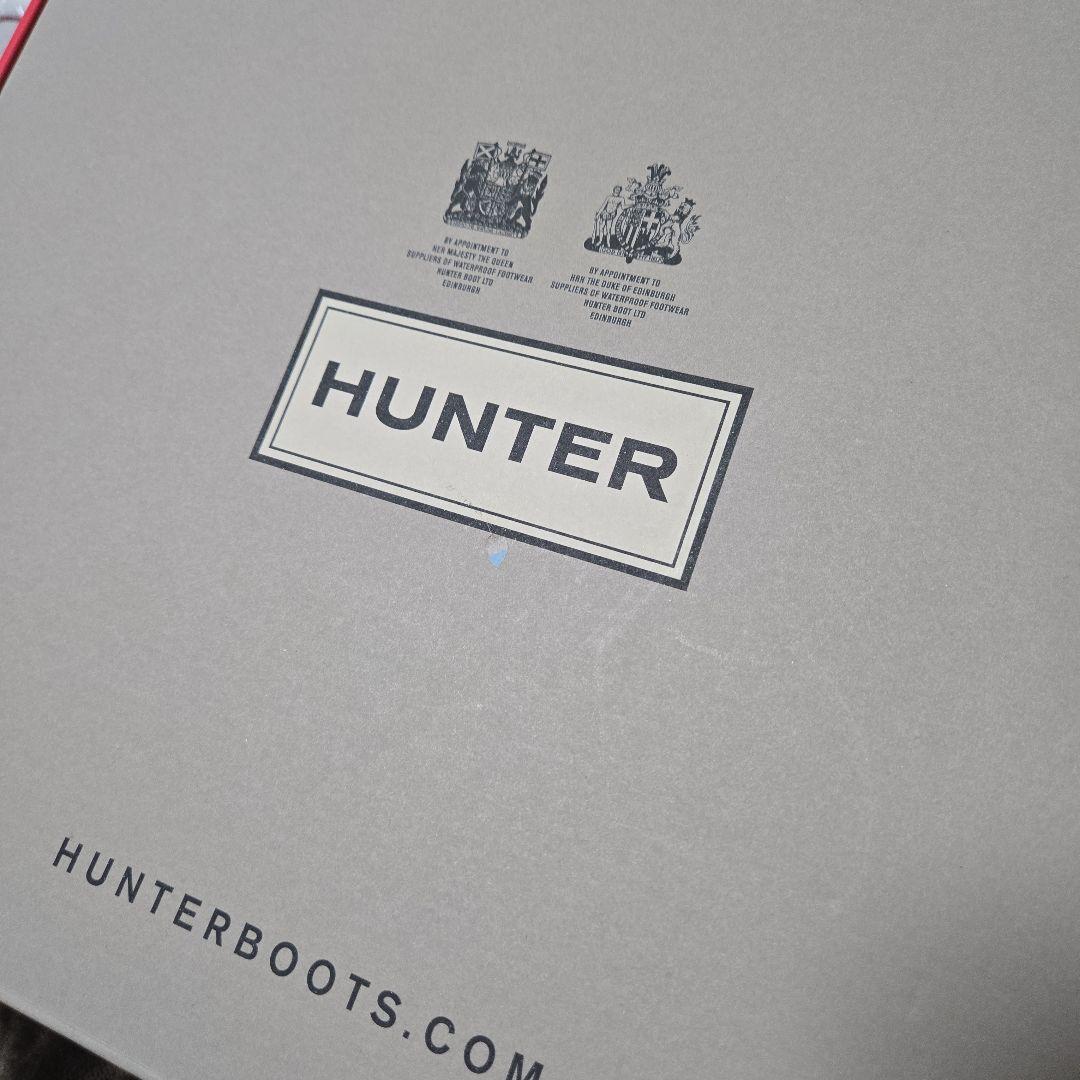 HUNTER レインブーツショート黒 24.5cm試着のみ