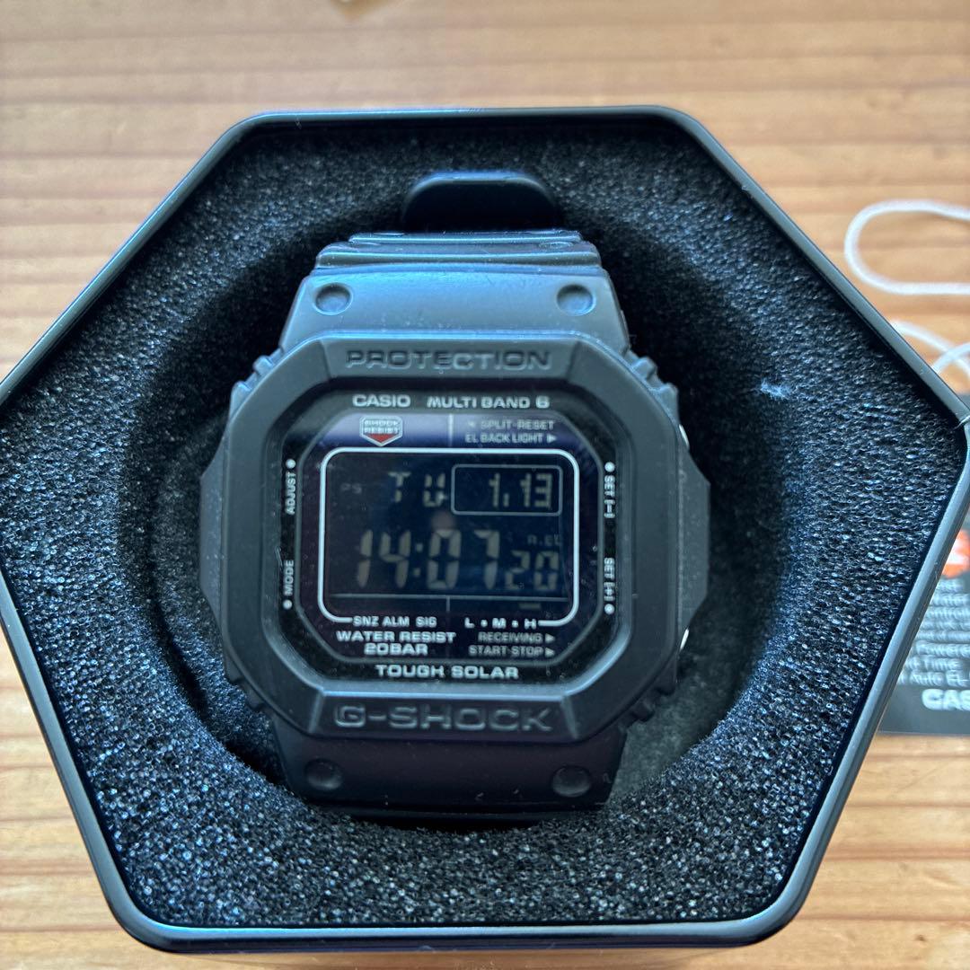 G-SHOCK GW-M5610-1BJFソーラー電源