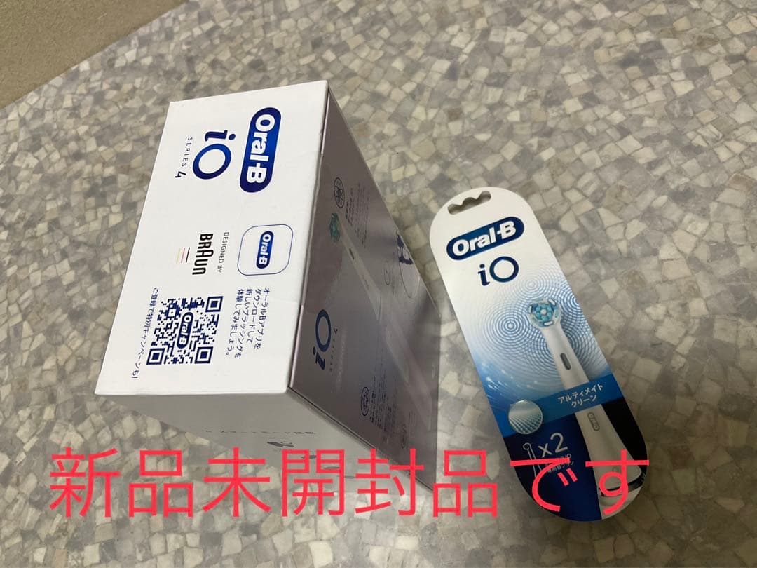 Oral-B iOシリーズ4 電動歯ブラシ 本体 ピンク 2本替えブラシ付き