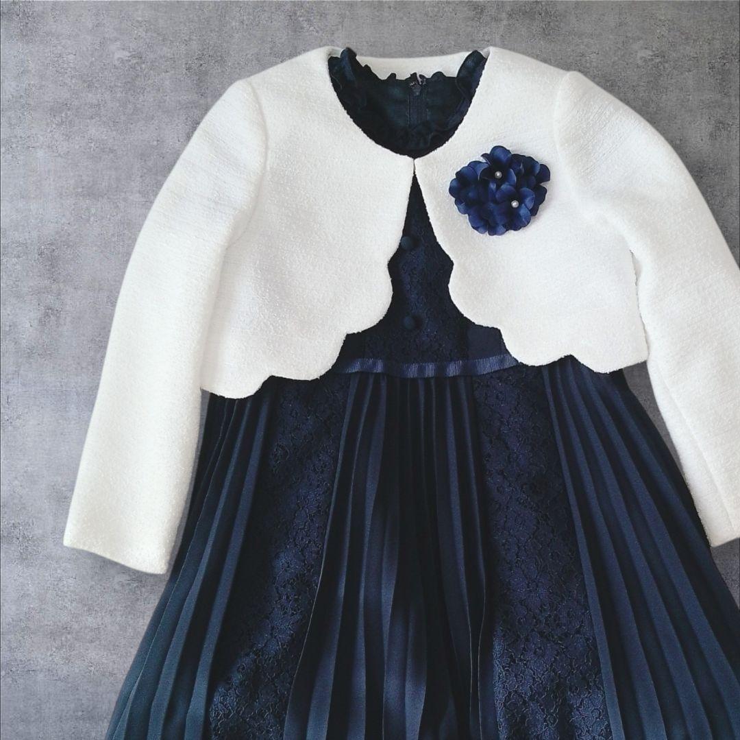 プティマイン ワンピースジャケットセット 120cm 入学式 卒園式 フォーマル