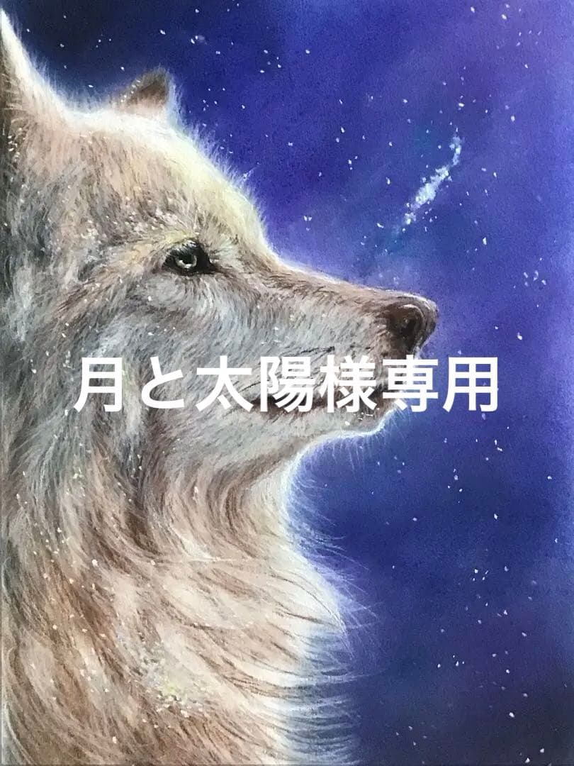 星の使者　ハンドメイドパステル画　絵画アート原画