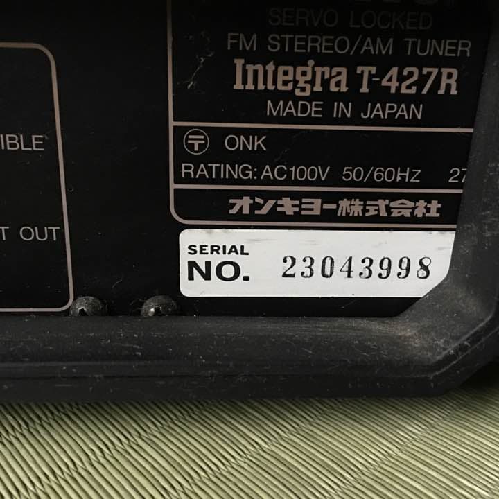 オンキョー    チューナー