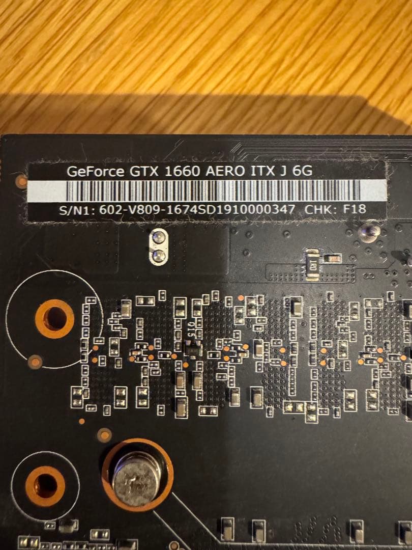 グラフィックボード・グラボ・ビデオカード MSI AERO GeForce GTX 1660 AERO ITX J 6G