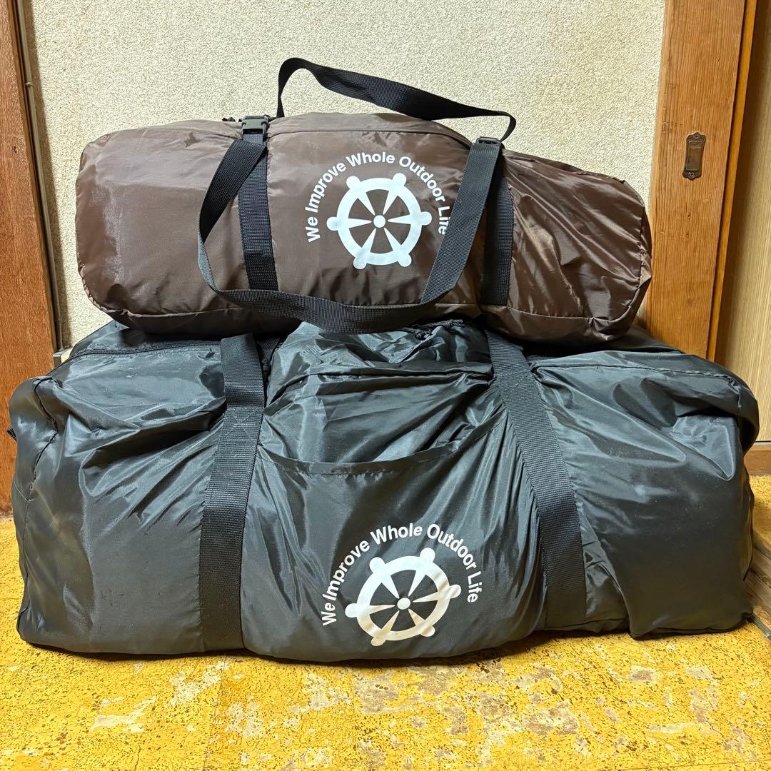 WIWO ウィーオ ジュネスラバーハウス ツールームテント(ブラック)