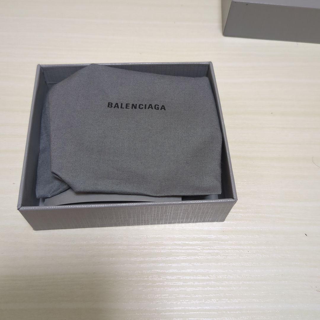 BALENCIAGA ブラックレザー名刺入れ　箱付き
