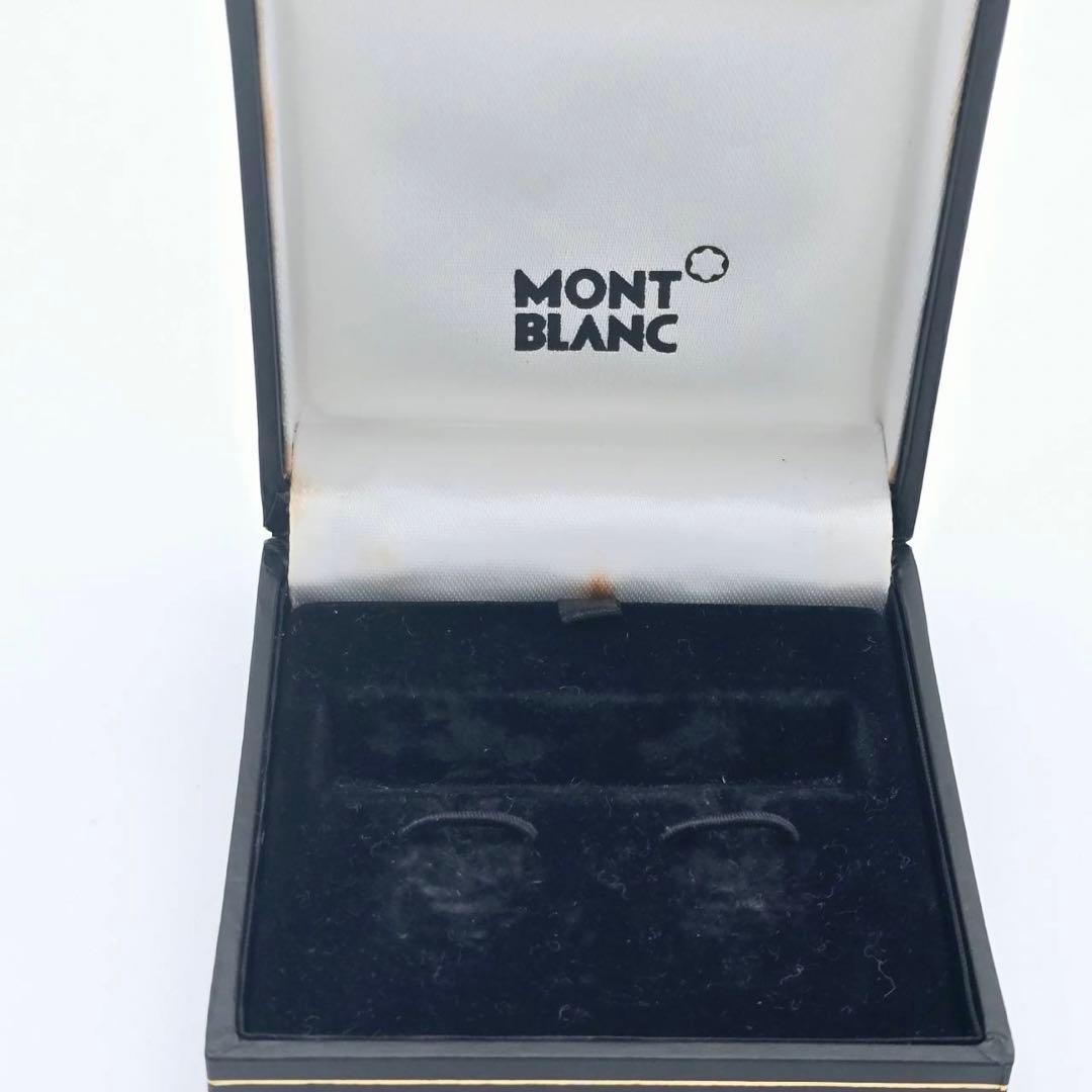 ★MONTBLANC★ カフリンクス カフス ロゴ 長方形 シルバー ブラック