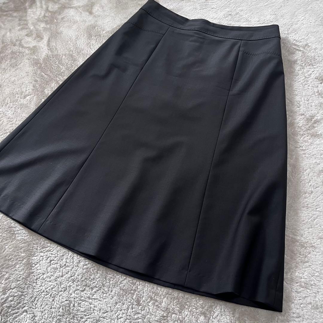 極美品　23区　24ss ラフィーネウール セットアップ　黒　38