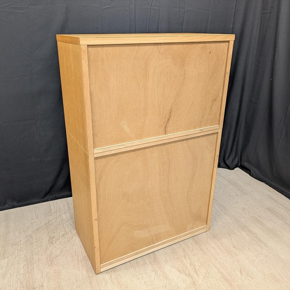 美品　旭川家具　天然木　リビングチェスト　タンス　箪笥　チェスト　引き出し　整理