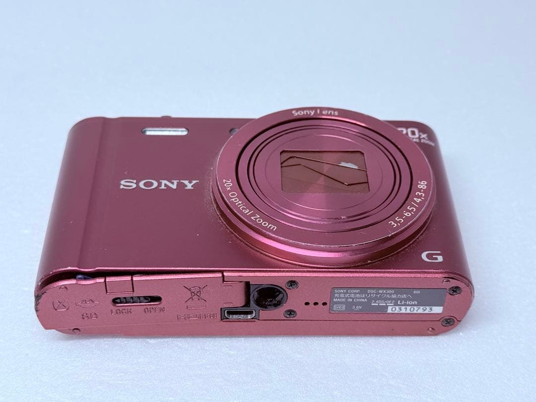 SONY DSC-WX300 レッド 動作確認済 コンデジ お買得 人気モデル
