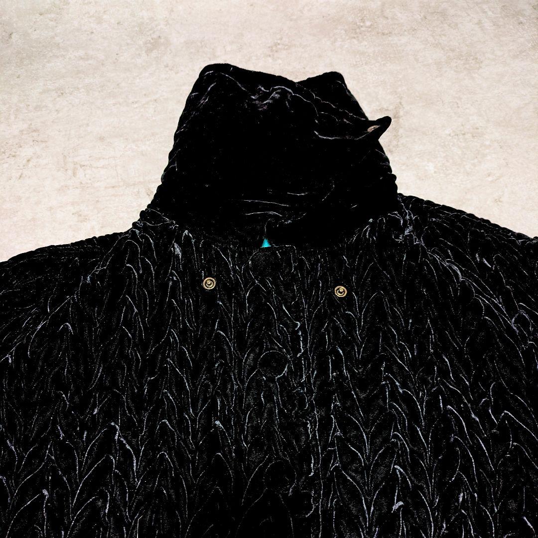 アーカイブベルベット　　ブラック 　伊太利屋　ユニセックス Ｌ〜 ポンポンファー