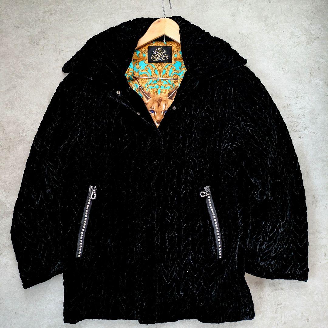 アーカイブベルベット　　ブラック 　伊太利屋　ユニセックス Ｌ〜 ポンポンファー