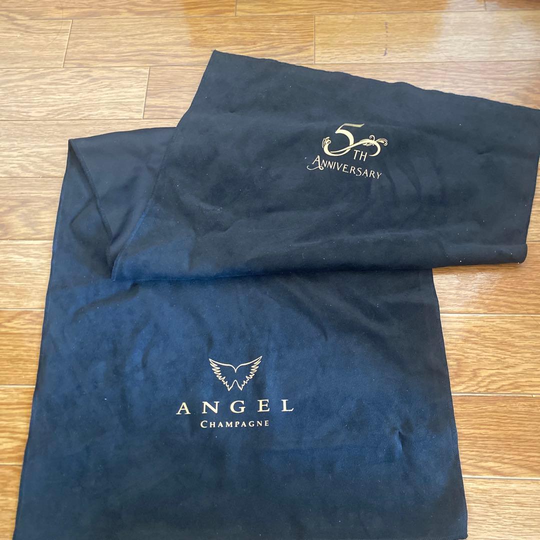 エンジェル シャンパン5th 5周年ケース　空き瓶　5周年限定クロス　リボン付き