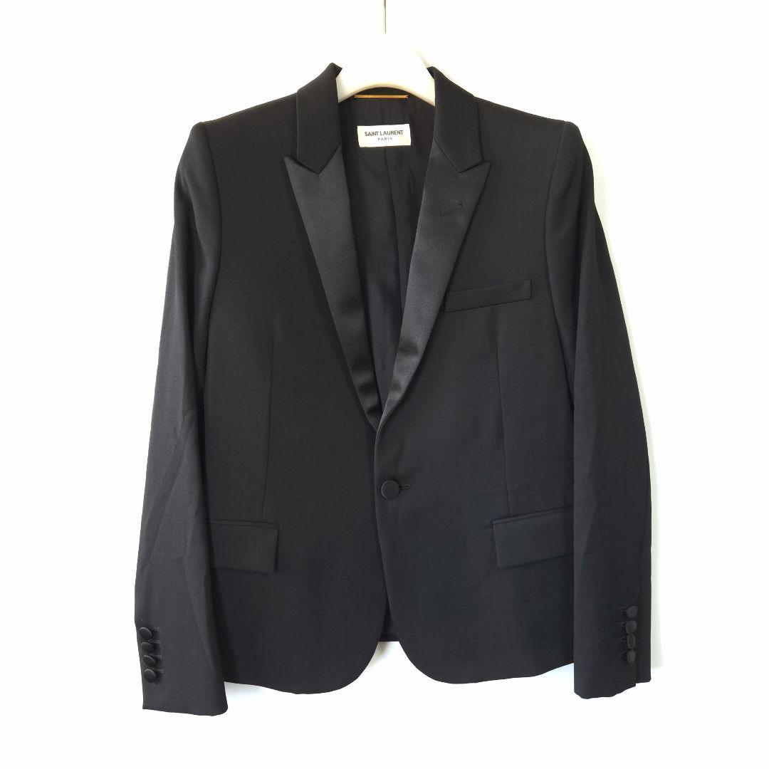 SAINT LAURENT PARIS スモーキングジャケット ブラック