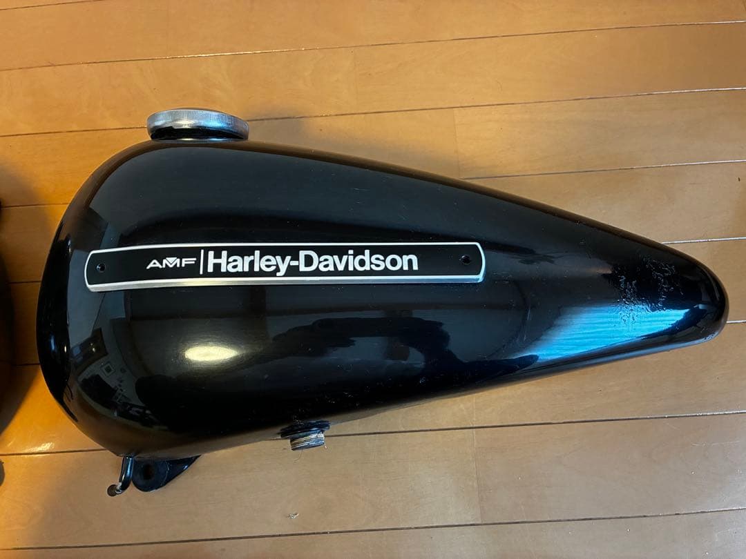 AMF Harley-Davidson 黒 セパレートタンク 2個左右　ショベル