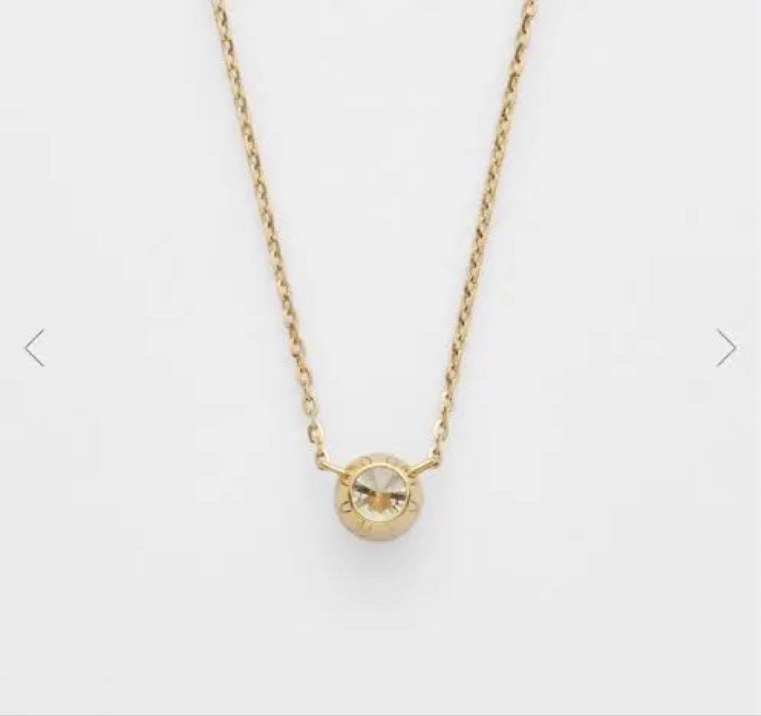 【あいか】ageteネックレス（K18ダイヤモンドネックレス（0.3ct）