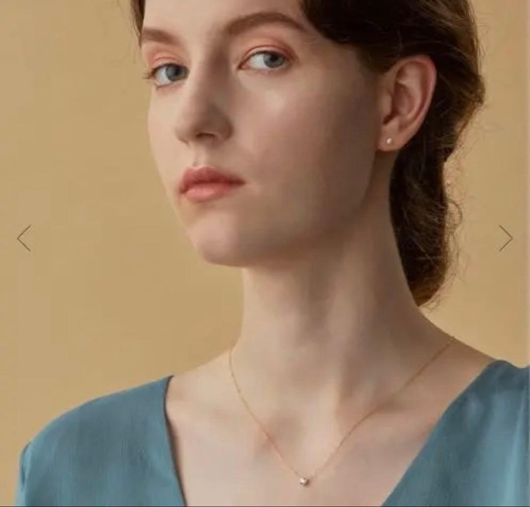 【あいか】ageteネックレス（K18ダイヤモンドネックレス（0.3ct）