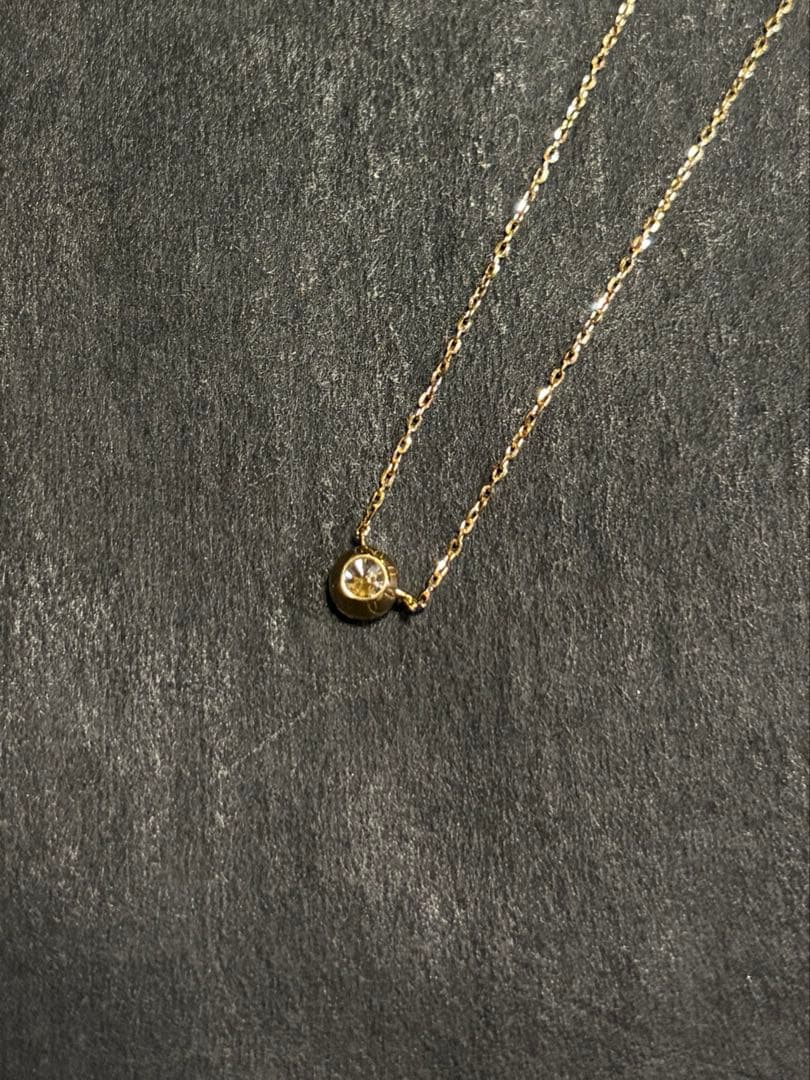【あいか】ageteネックレス（K18ダイヤモンドネックレス（0.3ct）