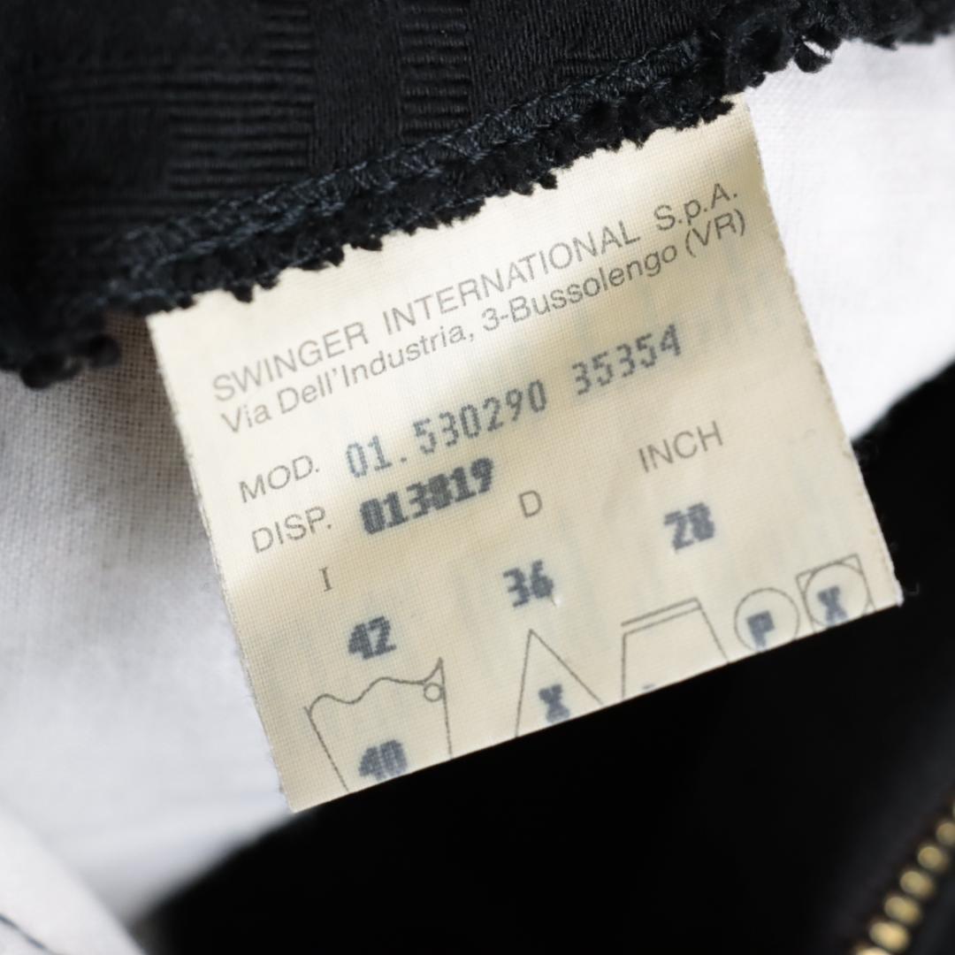 FENDI　フェンディ　ズッカ柄　パンツストレート　FFロゴ　ブラック　チノパン