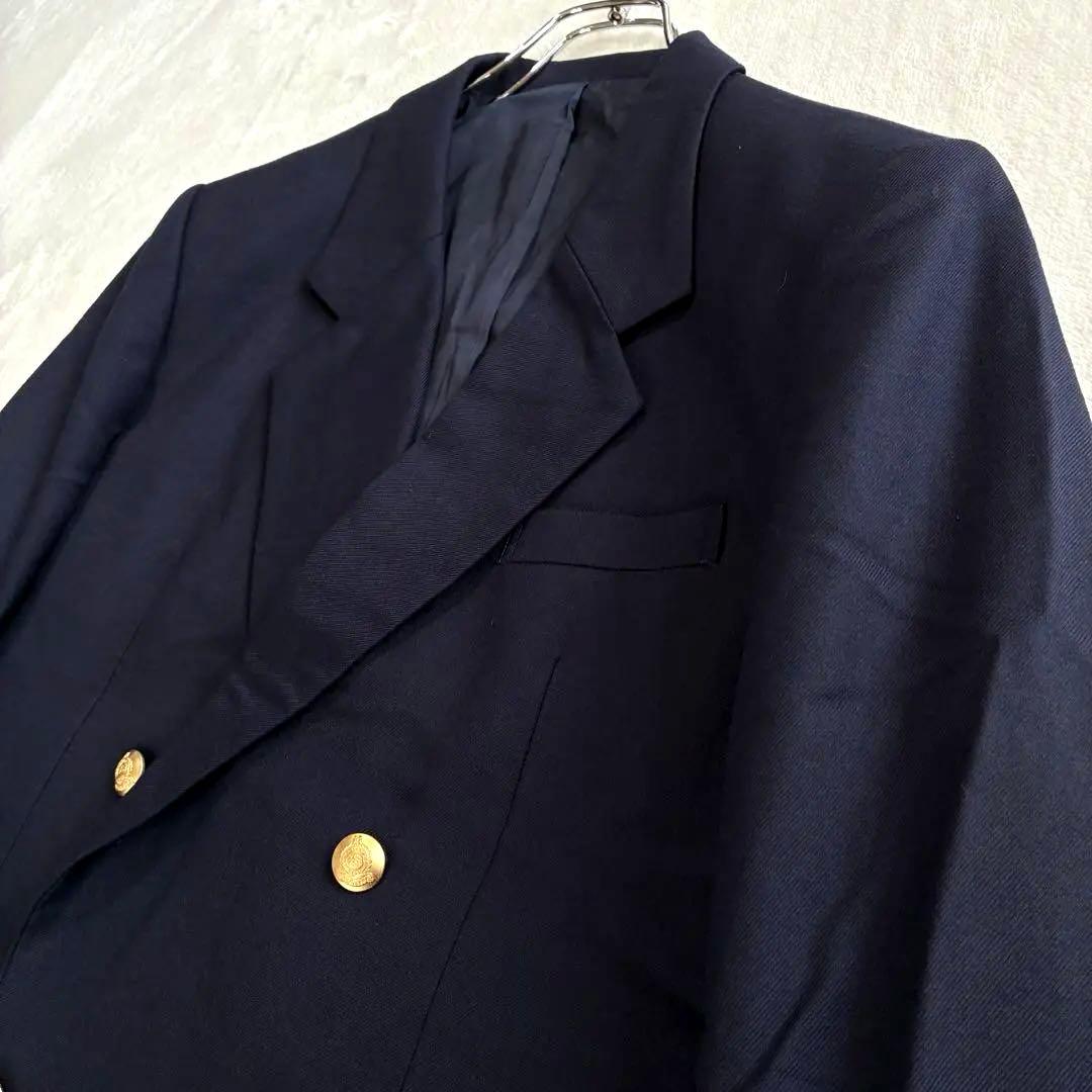 Burberrys 紺ブレ ダブル 160A 金ボタン テーラード ネイビー